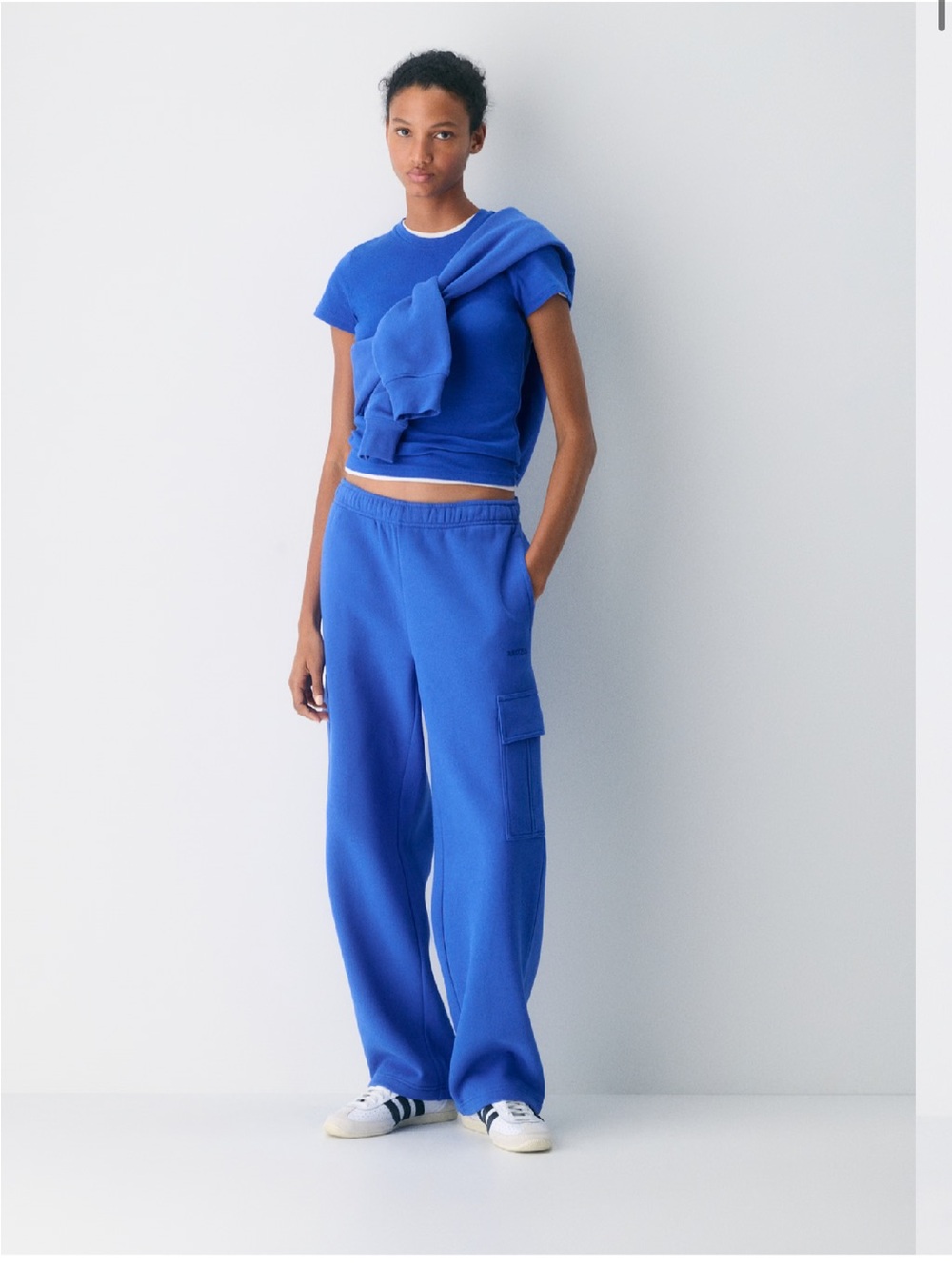 Blue Womens XS Aritzia Cozy Sweatflece Mega Cargo sweatpants
